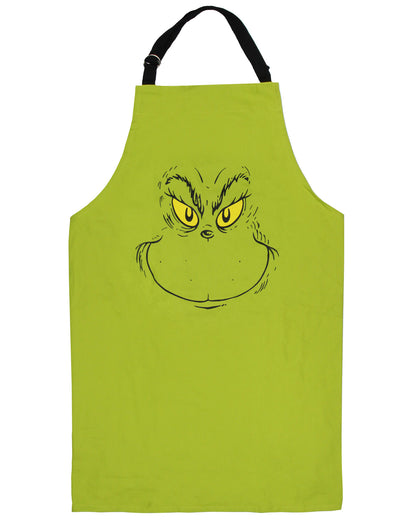 Dr. Seuss The Grinch Apron Character Design Adult Adjustable Cooking Smock