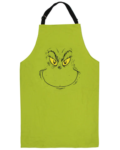 Dr. Seuss The Grinch Apron Character Design Adult Adjustable Cooking Smock