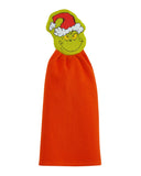 Dr. Seuss The Grinch Towel Set 2-Piece Hanging Strap Hand and Dish Towels