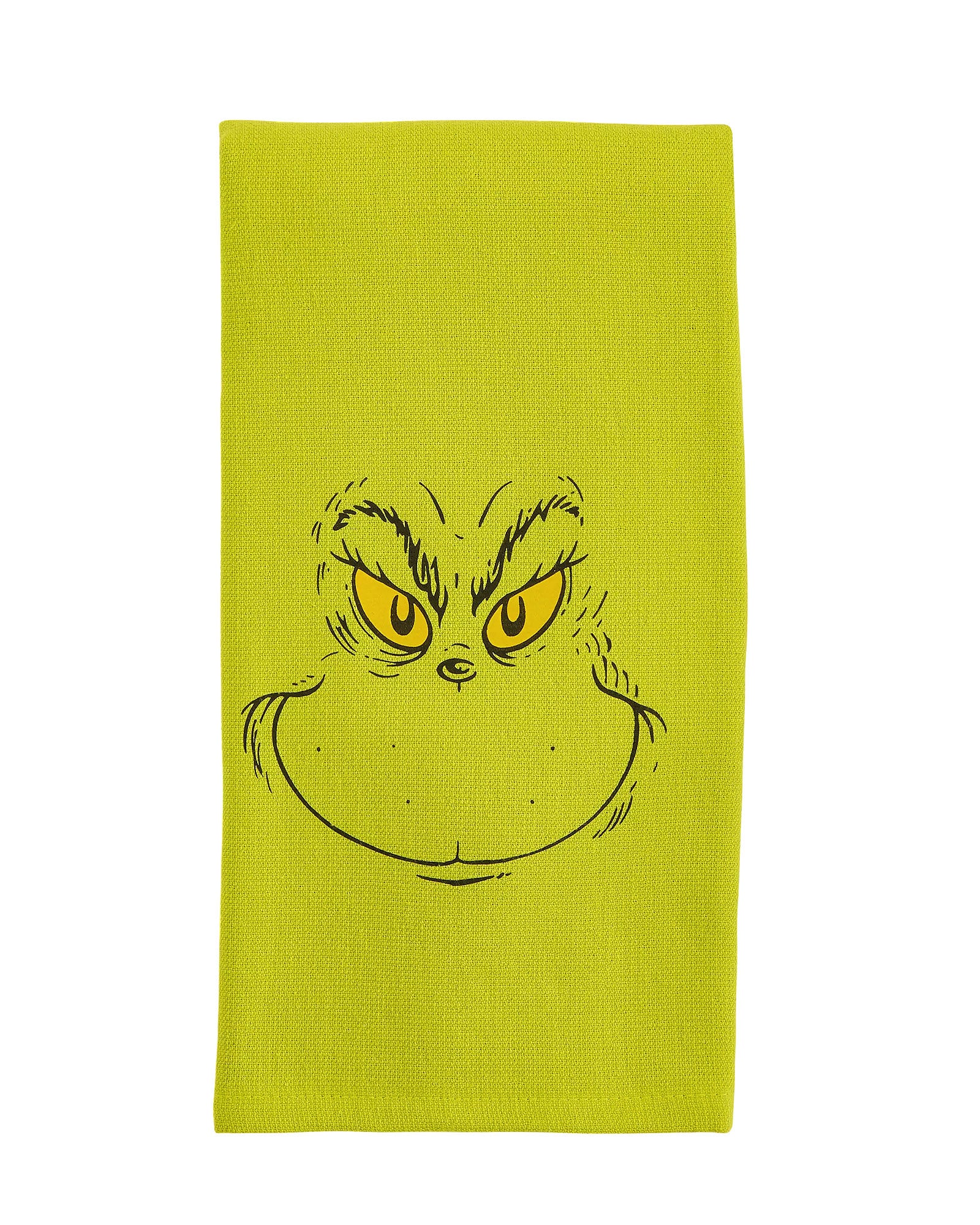 Dr. Seuss The Grinch Holiday Motif Grinch Face 2-Pack Kitchen Towel Set