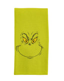 Dr. Seuss The Grinch Holiday Motif Grinch Face 2-Pack Kitchen Towel Set