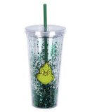 Dr. Seuss The Grinch Glitter Insulated Tumbler 22 oz Travel Cup