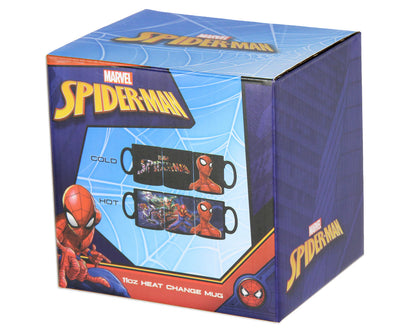 Marvel Spiderman Multi-Character Heat Reactive Color Changing Tea Coffee Mug Cup