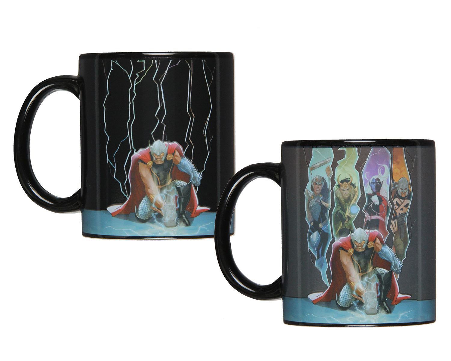 Marvel Thor The Mighty Avenger Heat Reactive Color Changing Tea Coffee Mug Cup - Seven Times Six