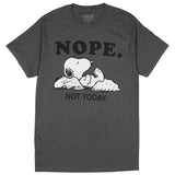 Peanuts Men's Snoopy Nope. Not Today... Sleeping Graphic T-Shirt