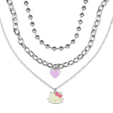 Hello Kitty 3 Piece Shotbead and Chain Necklace Set