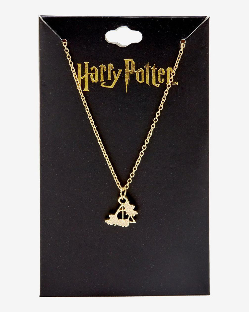 Harry Potter Floral Deathly Hallows 18 inch Necklace