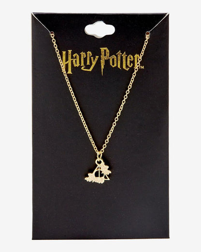 Harry Potter Floral Deathly Hallows 18 inch Necklace