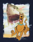 Scooby-Doo Boys' Shark Chasing Scooby Print Design T-Shirt