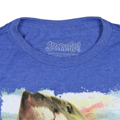 Scooby-Doo Boys' Shark Chasing Scooby Print Design T-Shirt Kids