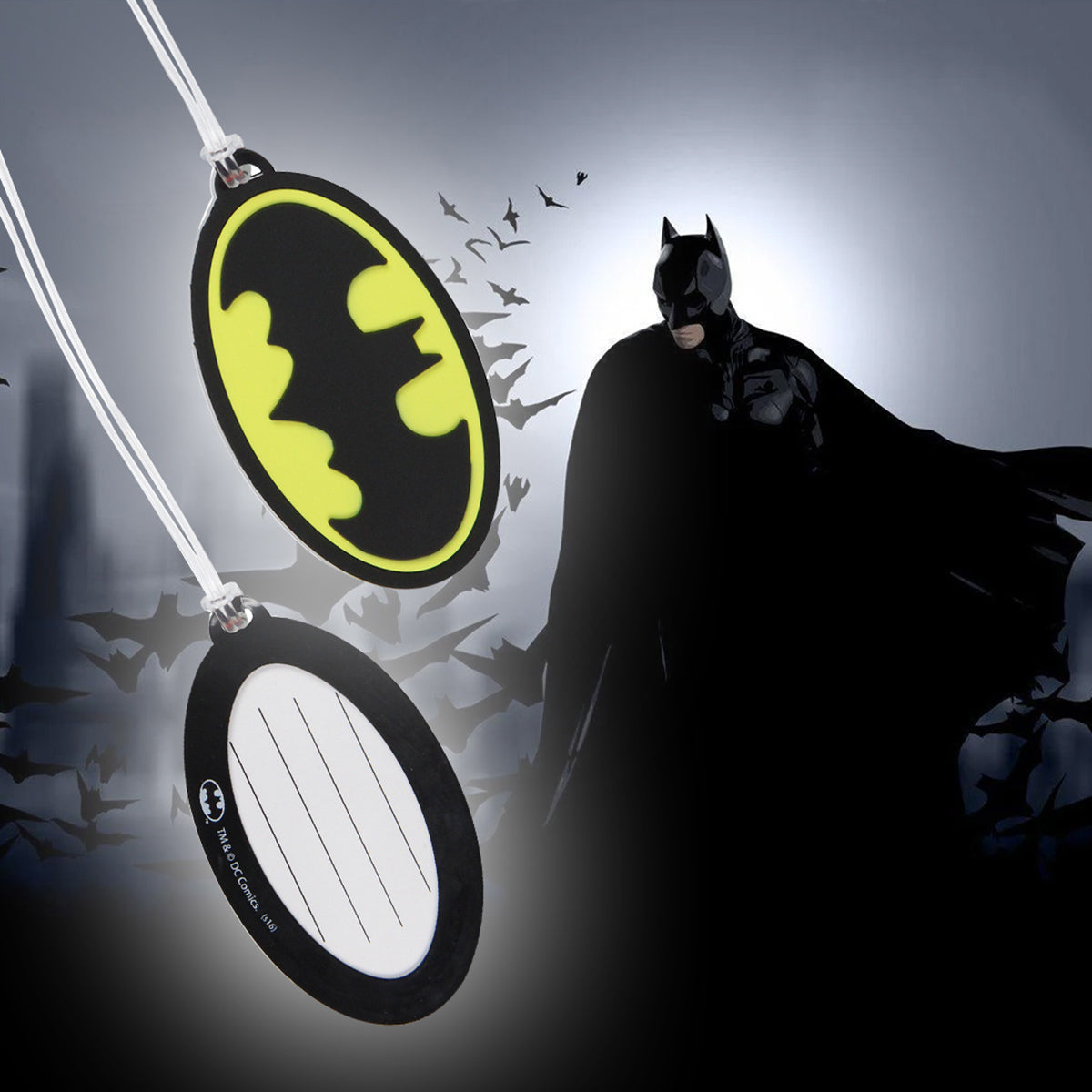 DC Comics Batman Luggage Tag For Suitcases Travel Bag Name Tag