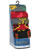 Harry Potter Socks Hogwarts Crest and Animal Designs 5 Pair Adult Crew Socks