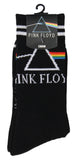 Pink Floyd Adult Dark Side Of The Moon Prism 1 Pair Crew Socks (Black)