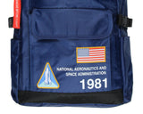 NASA 1981 Flight Suit Zipper-Top Backpack Travel Laptop Book Bag