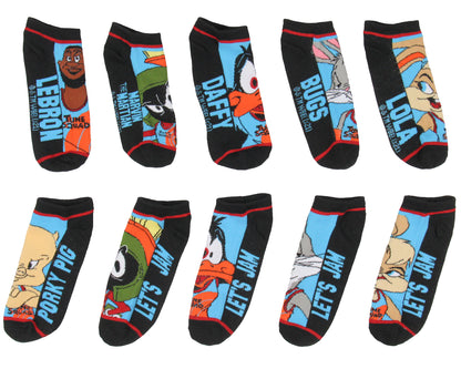 Space Jam A New Legacy Adult 5 Pack Mix And Match Unisex No Show Ankle Socks