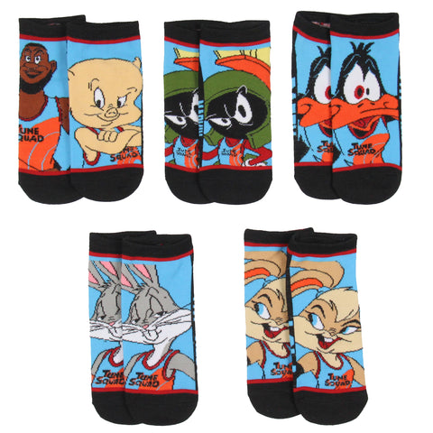 Space Jam A New Legacy Adult 5 Pack Mix And Match Unisex No Show Ankle Socks