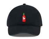 Sriracha Bottle With Chicken Embroidered Adjustable Hat For Men OSFM