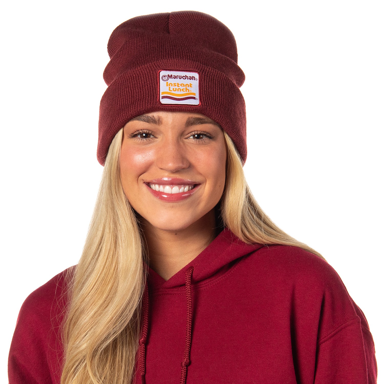 Maruchan Instant Noodles Unisex Embroidered Logo Patch Cuffed Beanie