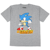 Sonic The Hedgehog Boys' #GameOn Character T-Shirt (XL, Light Grey Heather)