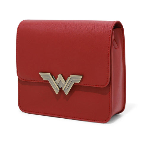 DC Comics Wonder Woman Metal Logo Crossbody Bag Purse