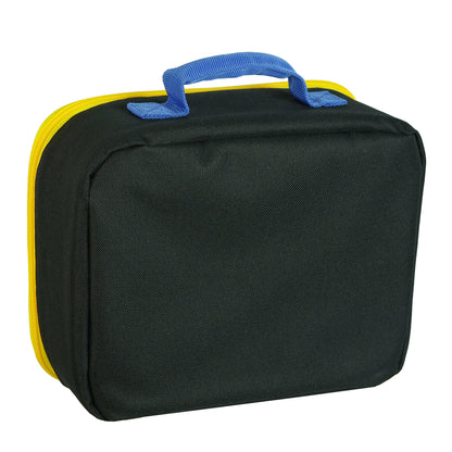 DC Comics Batman Lunch Box Bat Signal Kids Insulated Full Zip Tote Bag 10"