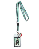 Demon Slayer Tanjiro Checkered Pattern Sublimated Strap ID Holder Anime Lanyard