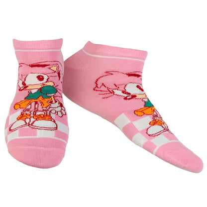 Sonic The Hedgehog Ankle Socks Characters Women's 5-Pair Mix and Match OSFM