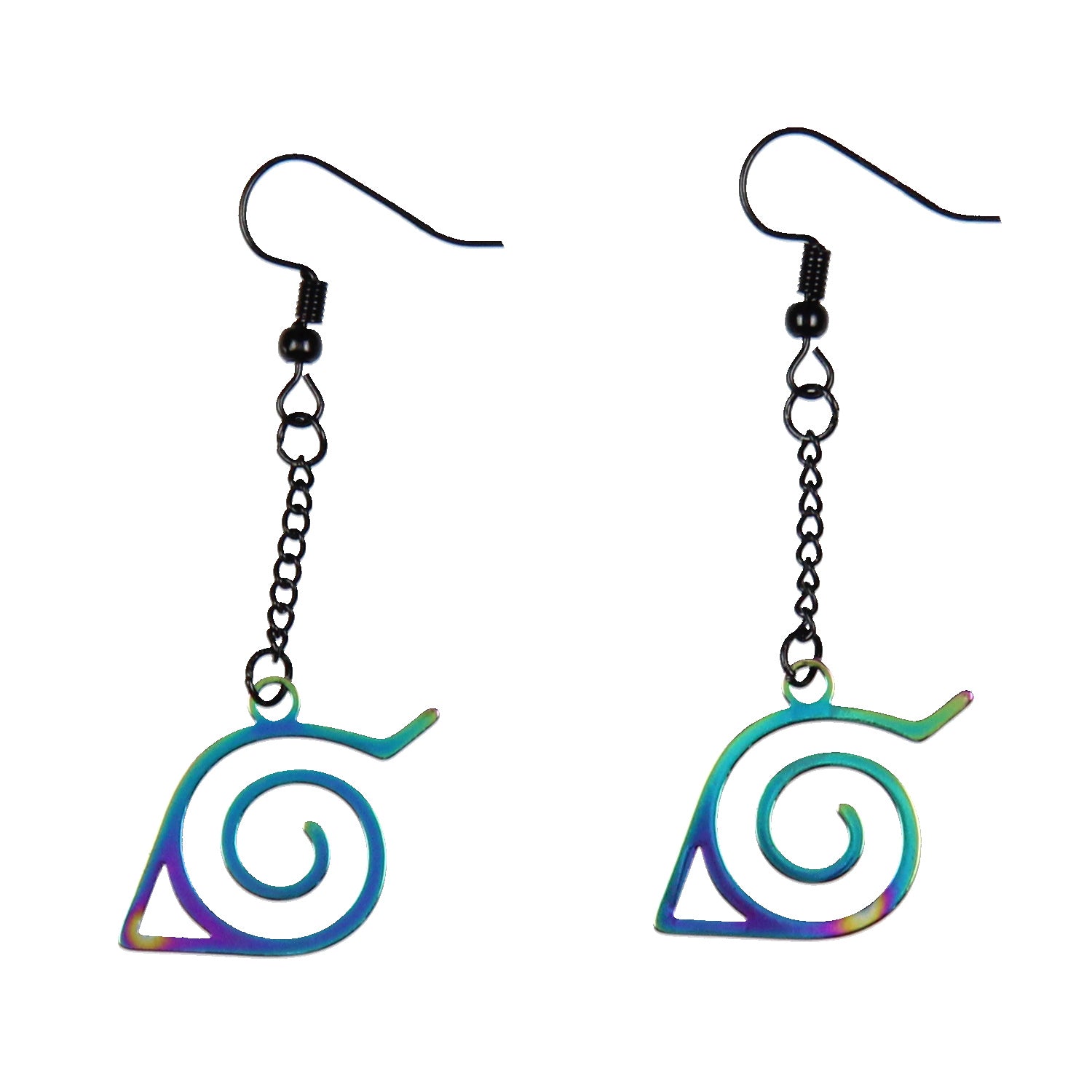 Naruto Shippuden Anime Costume Jewelry Hidden Leaf Village Dangle Earrings Set - Seven Times Six