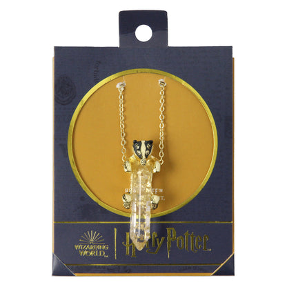 Harry Potter House Animal Gem Stone Pendant Necklace - All 4 Houses Available