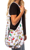 Dr. Seuss The Grinch Allover Festive Max And Grinch Shoulder Crossbody Hobo Bag