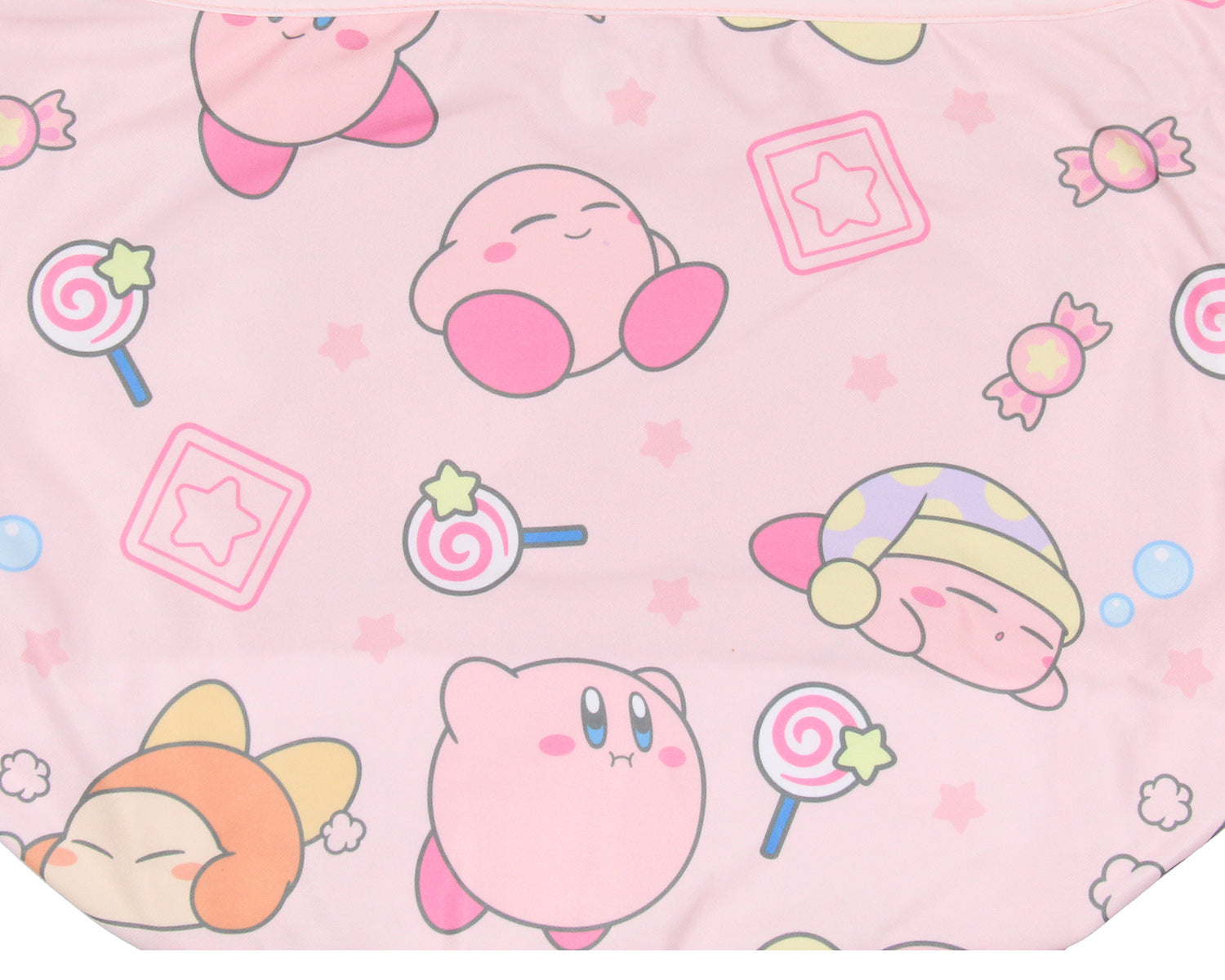 Kirby Pink Puffball Character And Snack Shoulder Crossbody Hobo Bag - Seven Times Six