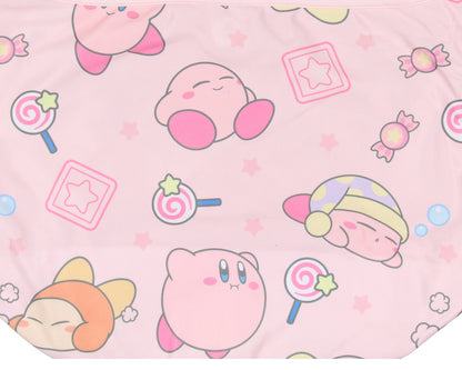 Kirby Pink Puffball Character And Snack Shoulder Crossbody Hobo Bag - Seven Times Six