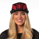 Marvel Comics Spider-Man Miles Morales Suit Embroidered Faux Leather Snapback Hat