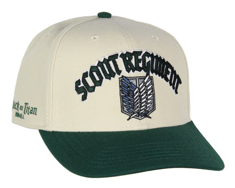 Attack on Titan Adult Scout Regiment Embroidered Snapback Hat for Men and Women