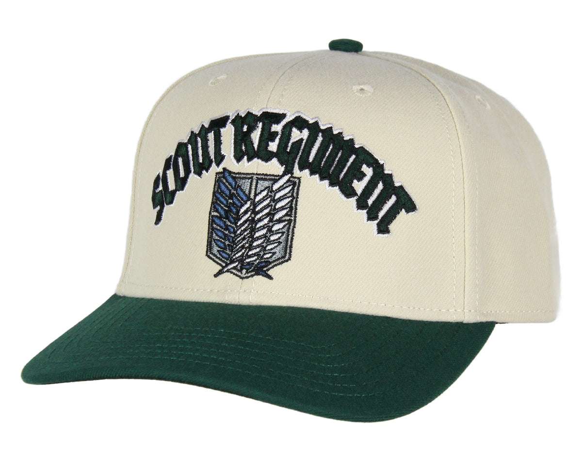 Attack on Titan Adult Scout Regiment Embroidered Snapback Hat for Men and Women