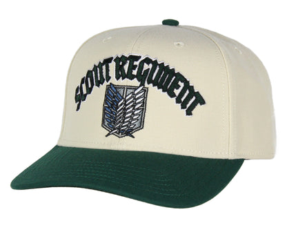 Attack on Titan Adult Scout Regiment Embroidered Snapback Hat for Men and Women