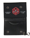 Stranger Things Hellfire Club Demogorgon Hunter Tri-Fold Snap Chain Wallet