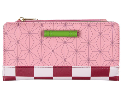 Demon Slayer: Kimetsu no Yaiba Nezuko Costume Print Continental Flap Wallet