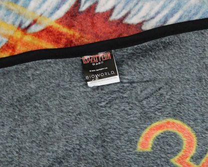 Led Zeppelin Icarus Angel U.S Tour 1975 Music Band Plush Fuzzy Soft Throw Blanket