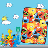 Sesame Street Character Collage Cute Plush Fuzzy Soft Throw Blanket