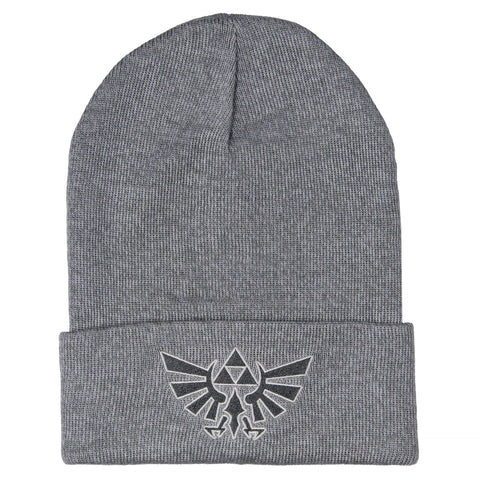 Legend Of Zelda Embroidered Wingcrest Triforce Knit Cuff Beanie Hat Cap