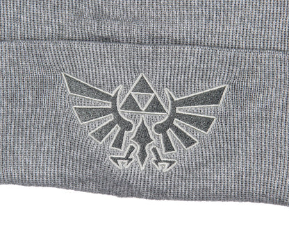 Legend Of Zelda Embroidered Wingcrest Triforce Knit Cuff Beanie Hat Cap