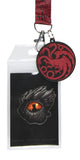 Game Of Thrones: House Of The Dragon ID Badge Holder Lanyard w/ 2" Rubber Pendant