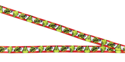 Dr. Seuss GRINCH Stink Stank Stunk Holder Lanyard w/ 2" Logo Rubber Pendant