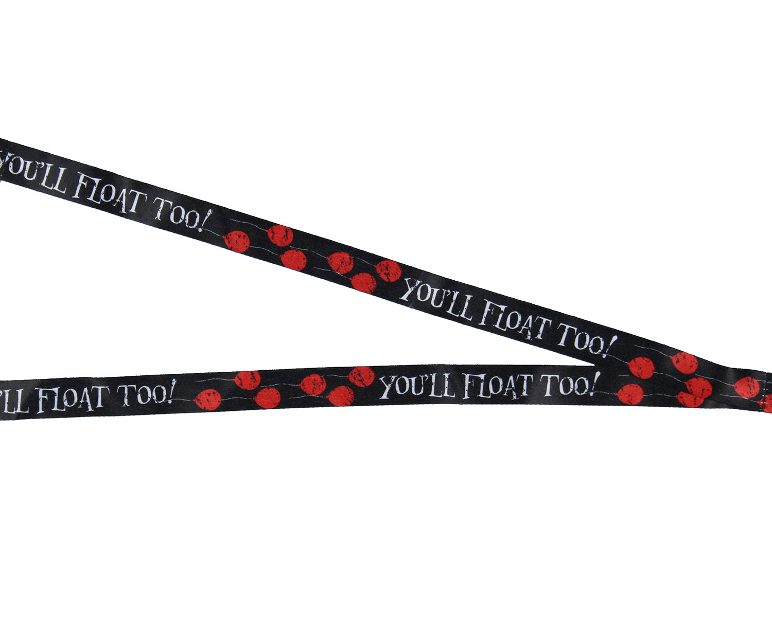 IT Pennywise Clown You'll Float Too! ID Badge Holder Lanyard w/ Rubber Pendant