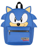 Sonic The Hedgehog Character with 3-D Ears and Quills Mini Faux Leather Backpack