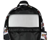 Super Nintendo Mario Kart 8-Bit Character Checkered Travel Laptop Backpack