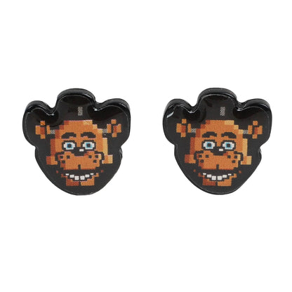 Five Nights at Freddy's Earrings 6-Pair FNAF Character Design Stud Jewelry Set