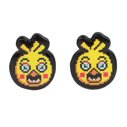 Five Nights at Freddy's Earrings 6-Pair FNAF Character Design Stud Jewelry Set