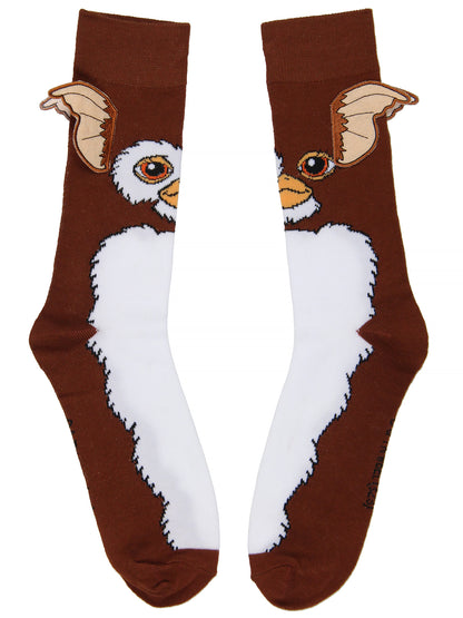 Gremlins Gizmo Socks 3D Ears Large Character Design Adult Stretchy Crew Socks